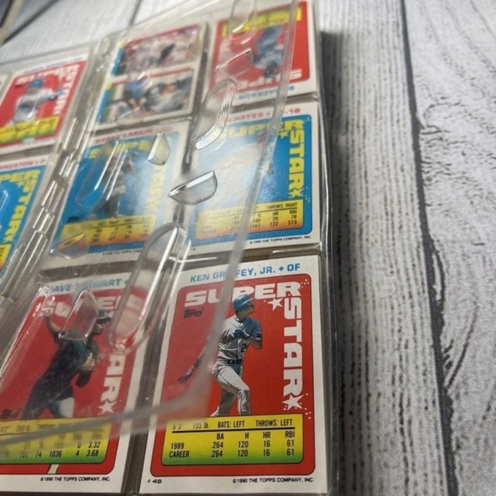 Vintage 1990 Topps Super Star Baseball Cards Lot Ken Griffey Jr Barry Larkin Bo